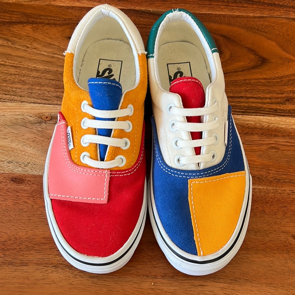 Women’s Vans Size 6 Classic Color Block Patchwork Shoes